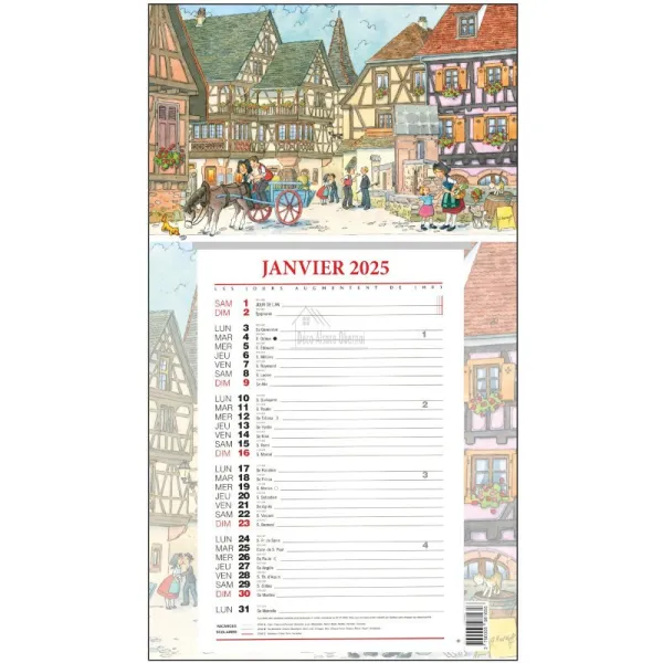 Calendar Ephemeris Enchanted Alsace Ratkoff 2025