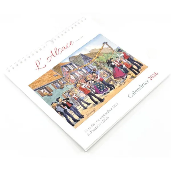 Calendrier spirale L'Alsace Enchantée Ratkoff 2026