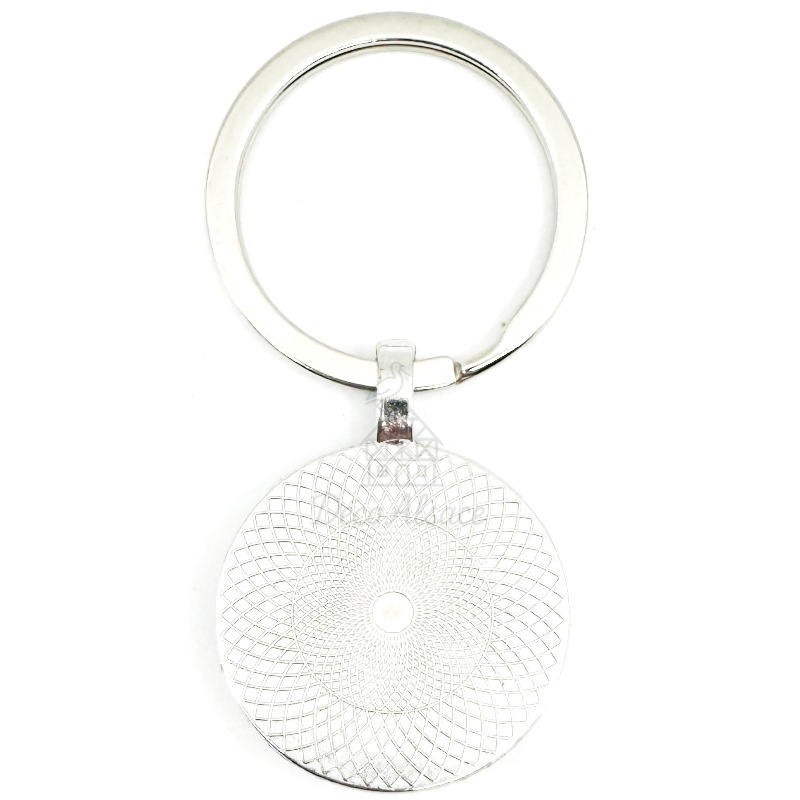 Flying Stork Keyring on Rocket