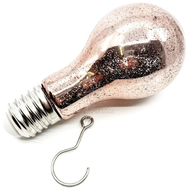 Large Decorative Glass Bulb with Mirror Finish and LED