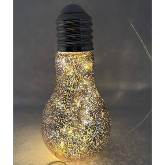 Large Decorative Glass Bulb with Mirror Finish and LED