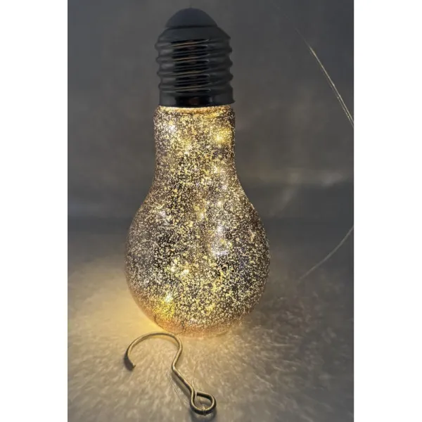 Large Decorative Glass Bulb with Mirror Finish and LED