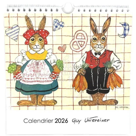 Calendrier spirale Guy Unterneiner 2026