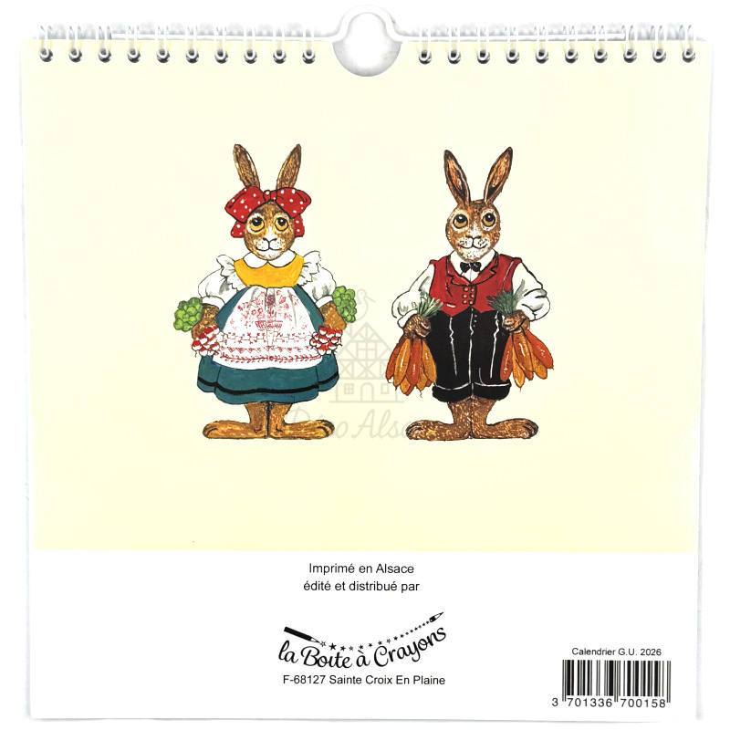 Guy Untereiner Spiral Wall Calendar 2026