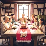 Chemin de Table Kougelhopf Lovely Elsa 40 cm x 150 cm