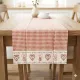 Alsace Vichy Tischläufer mit Herz und elsässischem Dekor 40 cm x 150 cm
