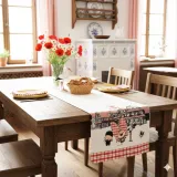 Beige Table Runner Lovely Elsa 40 cm x 150 cm