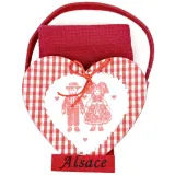 Handtuchhalter aus Filz, mit Kochgeschirr, Bienennest