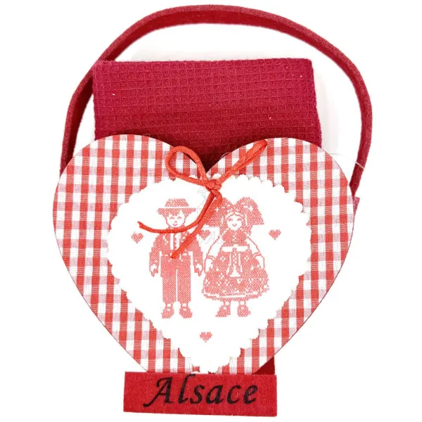 Handtuchhalter aus Filz, mit Kochgeschirr, Bienennest