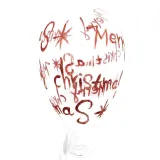 Ballon en verre décoratif Merry Christmas