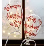Merry Christmas decorative glass bauble