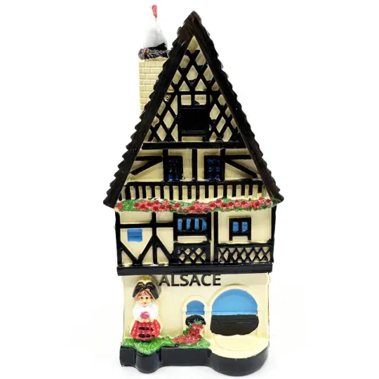 Groot Huis met Vakwerkbouw Elzas in Kunsthars