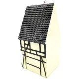 Large Alsace Half-Timbered House in Resin