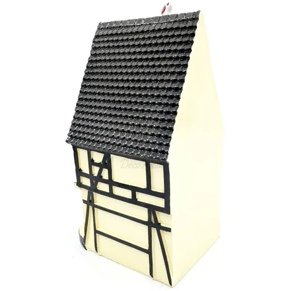 Large Alsace Half-Timbered House in Resin