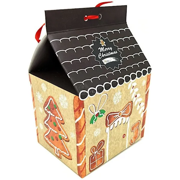 House Box with Porcelain Mug, Mannele Duo decor in Gingerbread