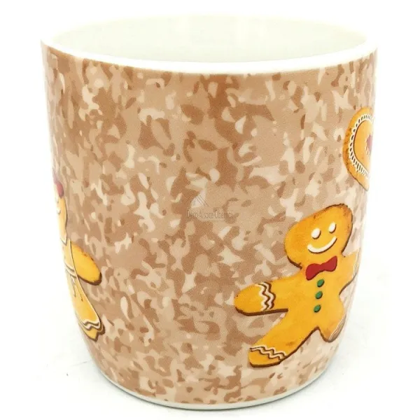 House Box with Porcelain Mug, Mannele Duo decor in Gingerbread