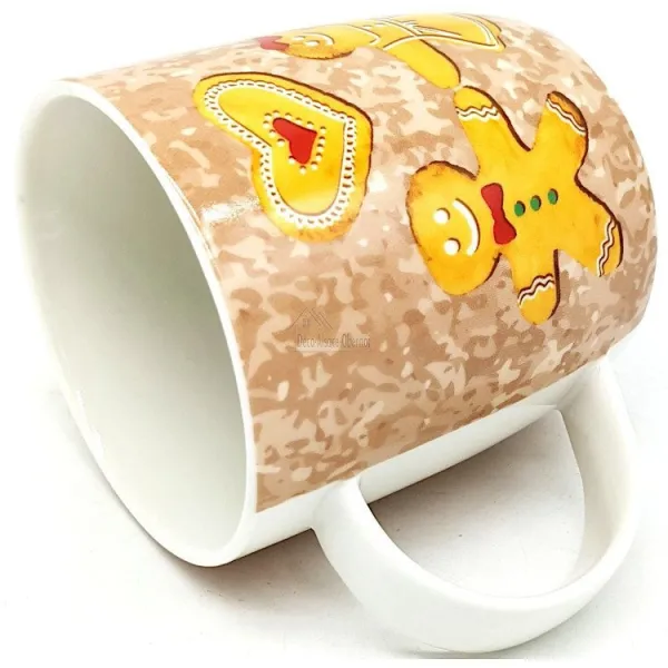 House Box with Porcelain Mug, Mannele Duo decor in Gingerbread