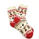 Filled Slipper Socks Alsace and Storks design size L