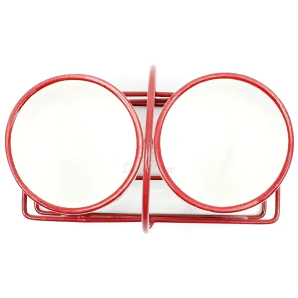 Set de 2 Coquetiers en Céramique Couple Alsacien et Bretzel