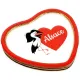 Decorative Heart Magnet Hearts and Storks Alsace