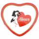 Decorative Heart Magnet Hearts and Storks Alsace