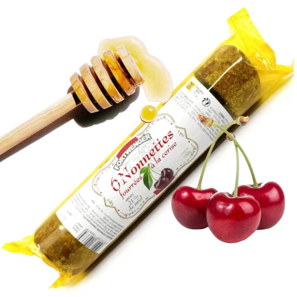 Honey Nonnettes Filled with Cherry