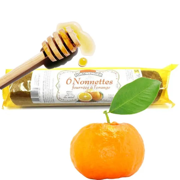 Nonnettes au Miel Fourrées à l'Orange