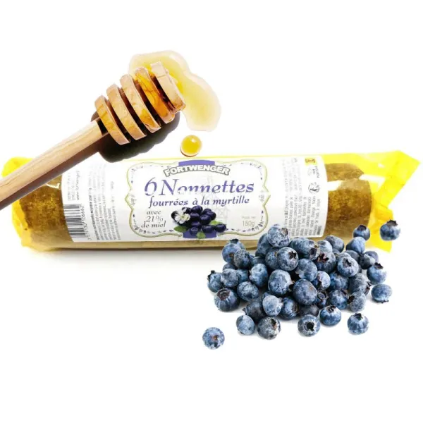 Honey Nonnettes with Blueberry Filling