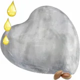 Savon Coeur d'Argan au Miel, Huile d'Argan et Fleurs d'Oranger