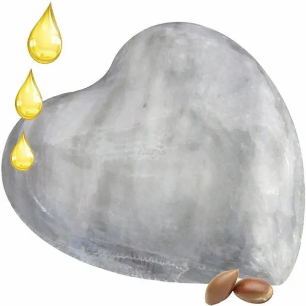 Savon Coeur d'Argan au Miel, Huile d'Argan et Fleurs d'Oranger