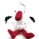 Peluche Porte Clé Cigogne Alsace Brodée Alsace 10 cm