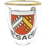 Verre à Liqueur Touristique Alsace doré