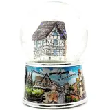 Large Glitter Snow Globe Alsatian Villages