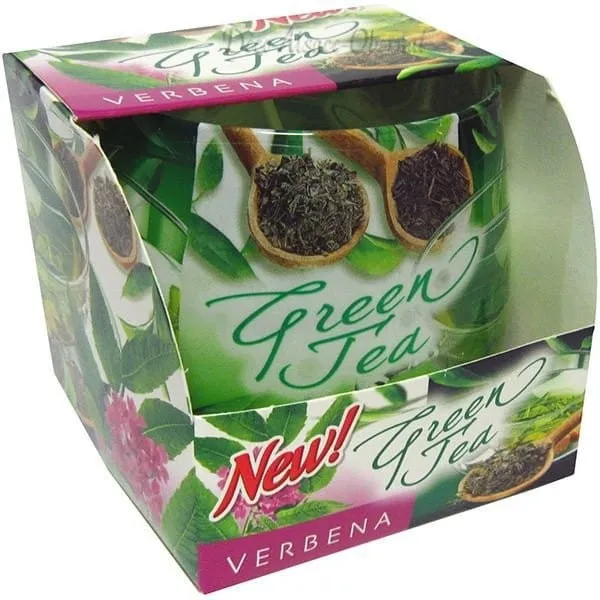 Green Tea scented candle with Verbena
