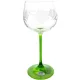 6 Rhine Crystal Wine Glasses engraved with Grappes
