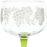 6 Verres à Vin Alsace décor Grappes