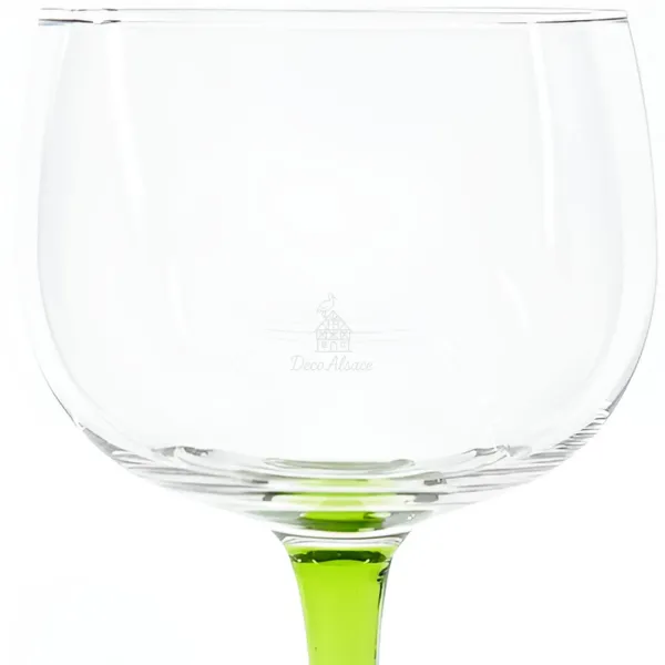 6 Traditional Plain Alsatian Wine Glasses