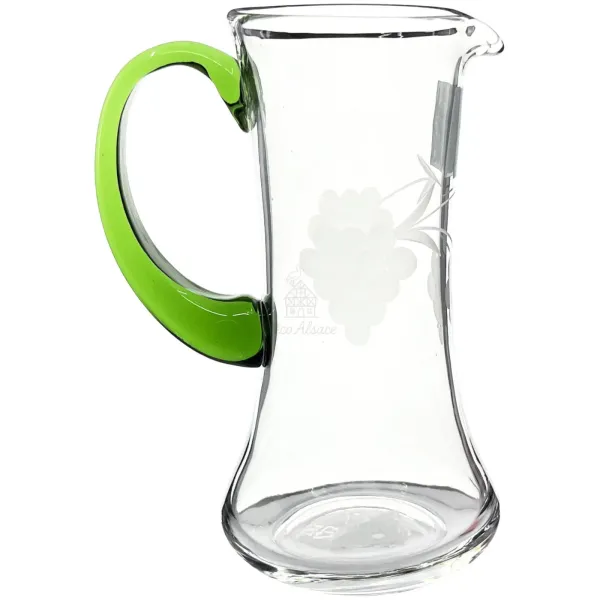 Elsässer Weinkrug Liesel graviert Trauben 50 cl