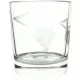 6 Aperitif or water glasses engraved Grapes