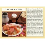 Carte Postale Recette de la Choucroute Alsacienne