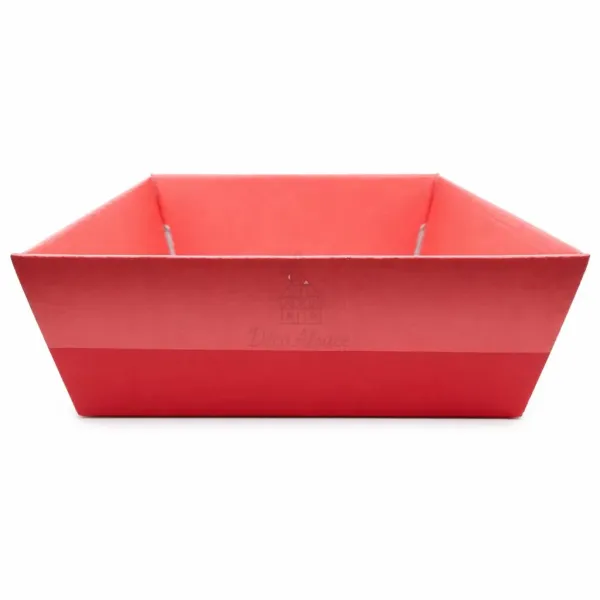 Empty summer cardboard basket