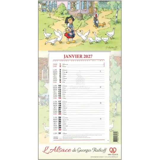 Ephemeride Kalender Het Betoverde Elzas Ratkoff 2027