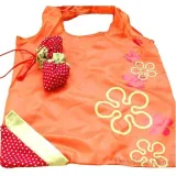 Sac à Provisions Orange réutilisable en Nylon pliage en Fraise