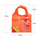 Sac à Provisions Noir réutilisable en Nylon pliage en Fraise