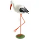 Dekorativer Storch in Harz und Metall 43 cm