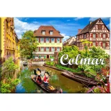 Magnet Décoratif Ballade en Barque sur La Petite Venise à Colmar