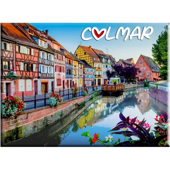 Dekorative Magnet Klein-Venedig in Colmar Touristen