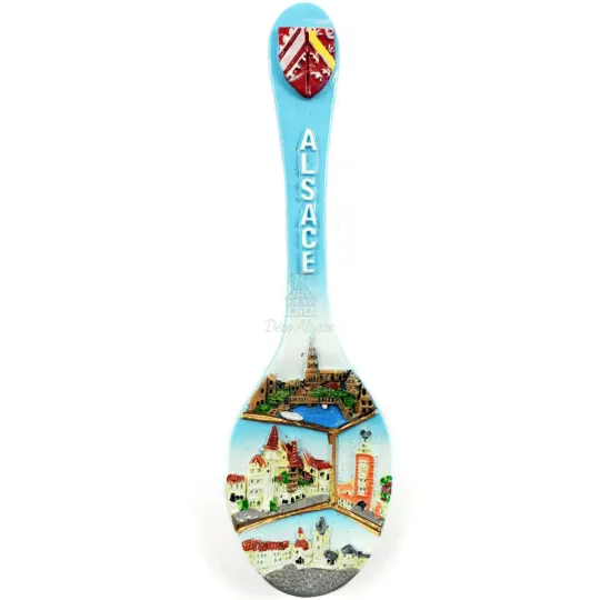 Decorative Alsatian Spoon Magnet with Coat of Arms