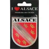 Adhésif Sticker Auto Premium Auto Ecusson Alsace
