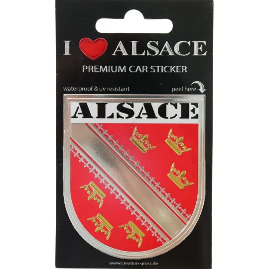 Adhésif Sticker Auto Premium Auto Ecusson Alsace